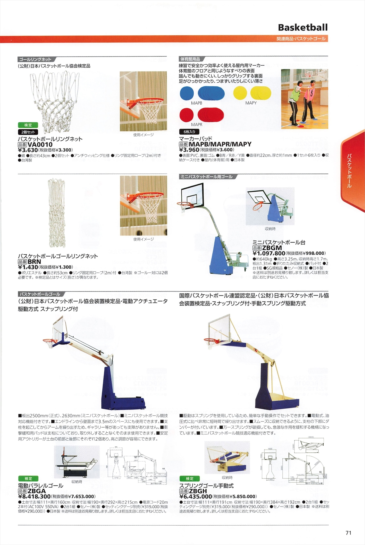 バスケットボールリングネット モルテン|スポーツプロストア – Sports Pro Store